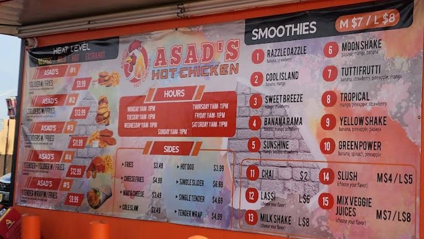 Asad's Hot Chicken Restaurant Menu – Prices & Specials